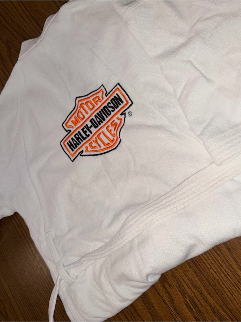 White Harley Davidson Robe